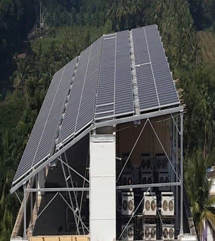 120 kW elevated solar structure